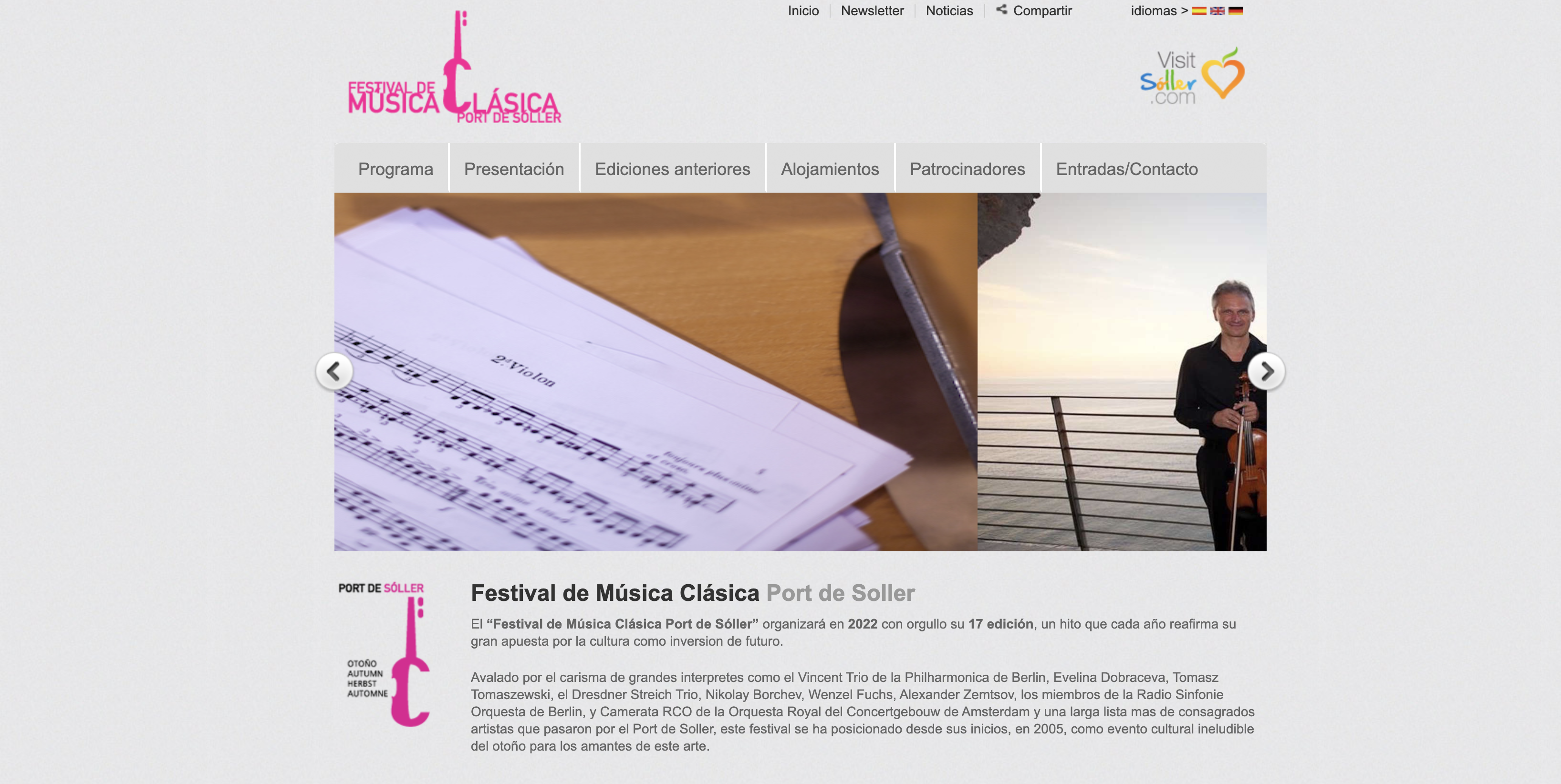 Ya está en marcha el Festival de Música Clásica del Port de Sóller, patrocinado por Illeslex Abogados